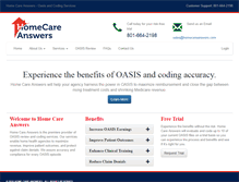 Tablet Screenshot of homecareanswers.com